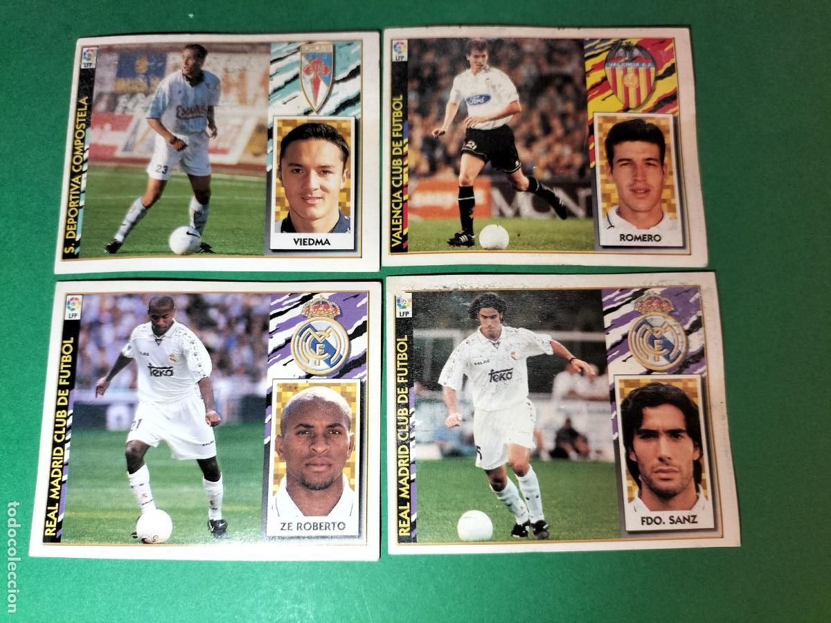 Figurine di Calcio: (ED. ESTE) LOTE DE 4 CROMOS LIGA 97-98 SIN PEGAR