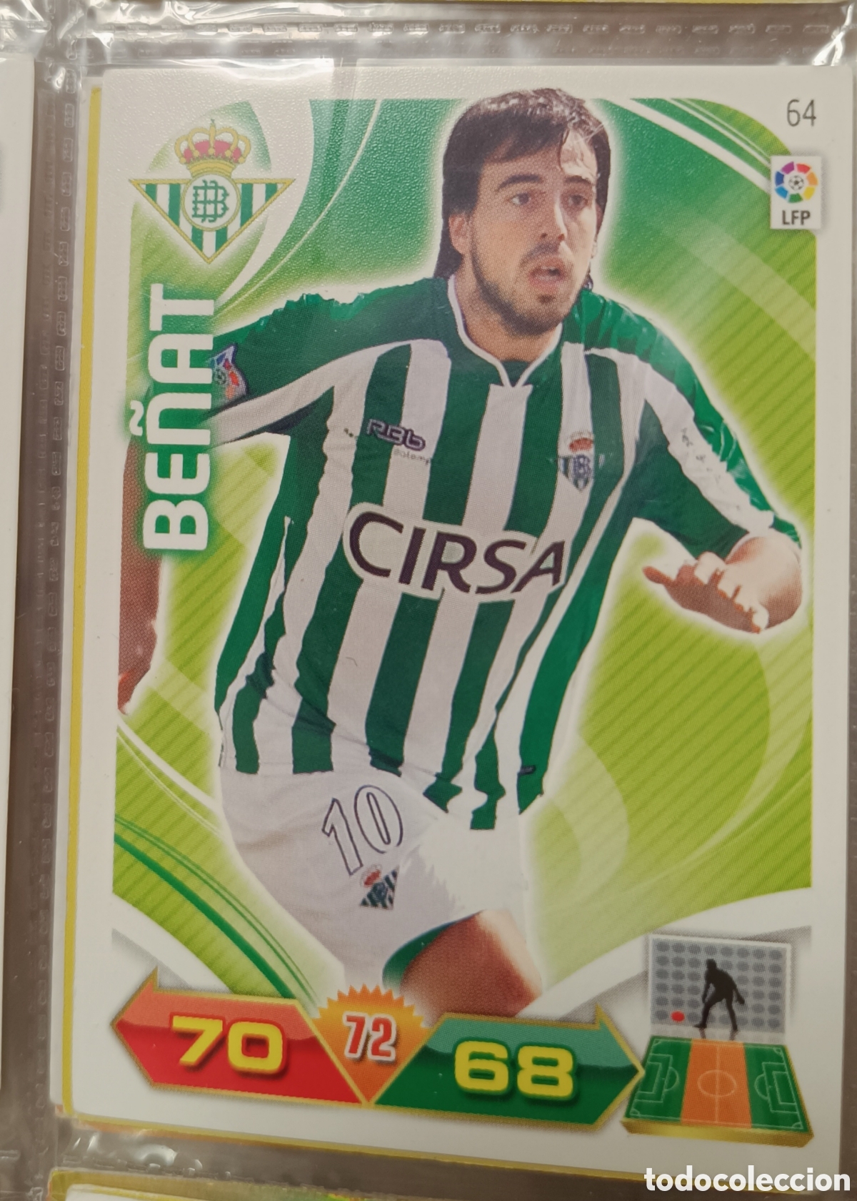 Cromos de f&uacute;tbol: 64 BE&Ntilde;AT adrenalyn 11/12