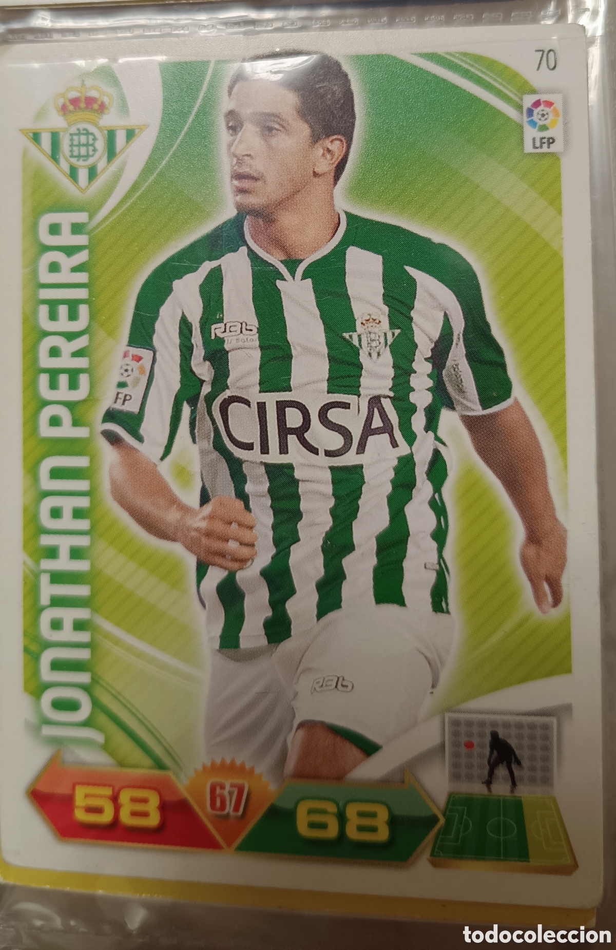 Cromos de f&uacute;tbol: 70 JONATHAN PEREIRA adrenalyn 11/12