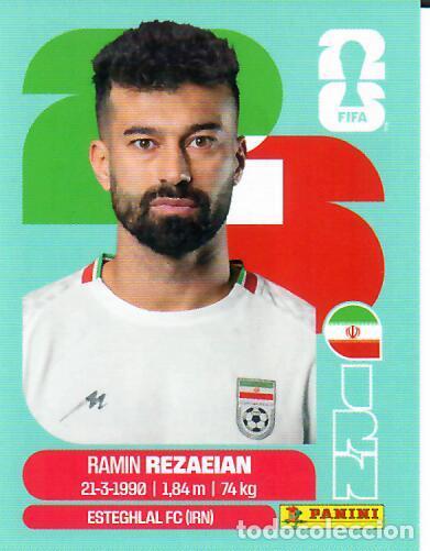 Cromos de f&uacute;tbol: CROMO PANINI MUNDIAL WORLD CUP 2026 - IRN 7 - REZAEIAN - IR&Aacute;N