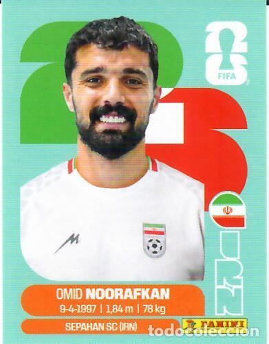 Cromos de f&uacute;tbol: CROMO PANINI MUNDIAL WORLD CUP 2026 - IRN 14 - NOORAFKAN - IR&Aacute;N