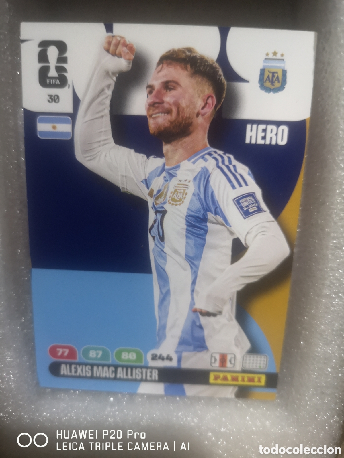 Cromos de f&uacute;tbol: 30 ALEXIS MAC ALLISTER ADRENALYN FIFA WORLD CUP 2026 ARGENTINA