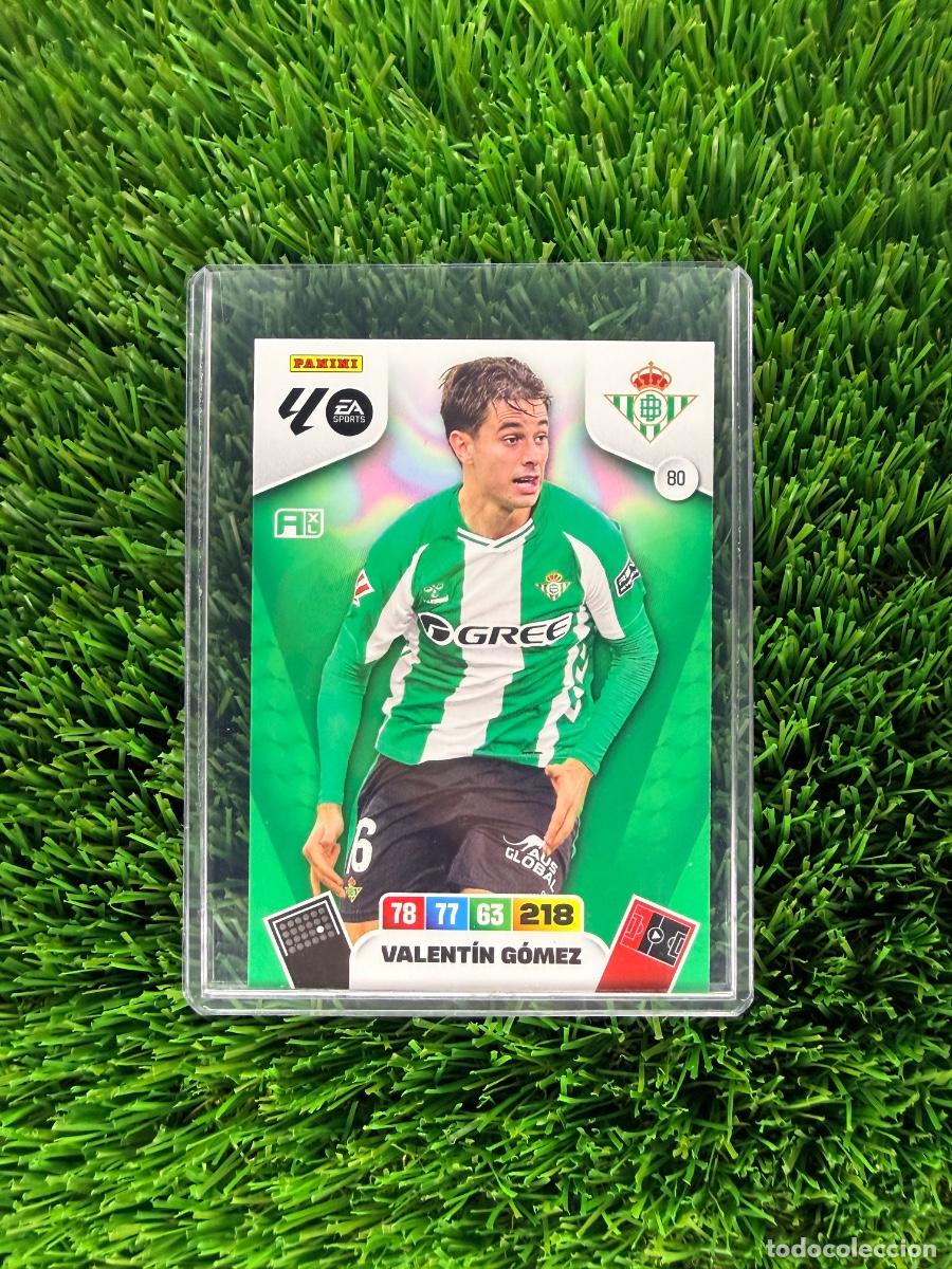 Cromos de f&uacute;tbol: N&ordm; 80 Valent&iacute;n G&oacute;mez Real Betis Adrenalyn XL 25 26