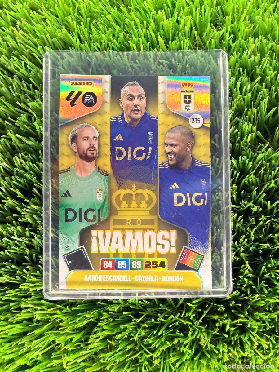 Cromos de f&uacute;tbol: N&ordm; 375 Aar&oacute;n Escandell - Cazorla - Rond&oacute;n &iexcl;Vamos! Real Oviedo Adrenalyn XL 25 26