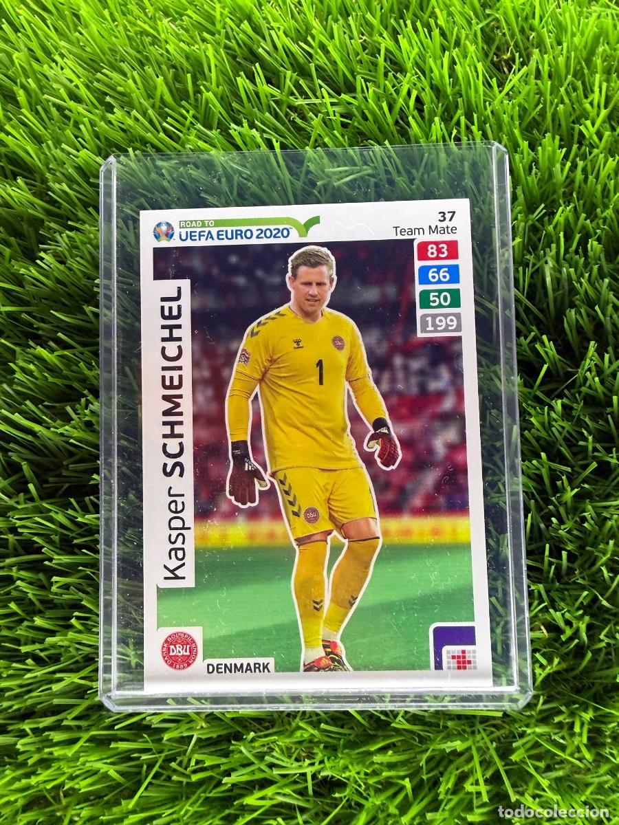 Cromos de f&uacute;tbol: N&ordm; 37 Kasper Schmeichel Dinamarca Adrenalyn XL Road to Euro 2020