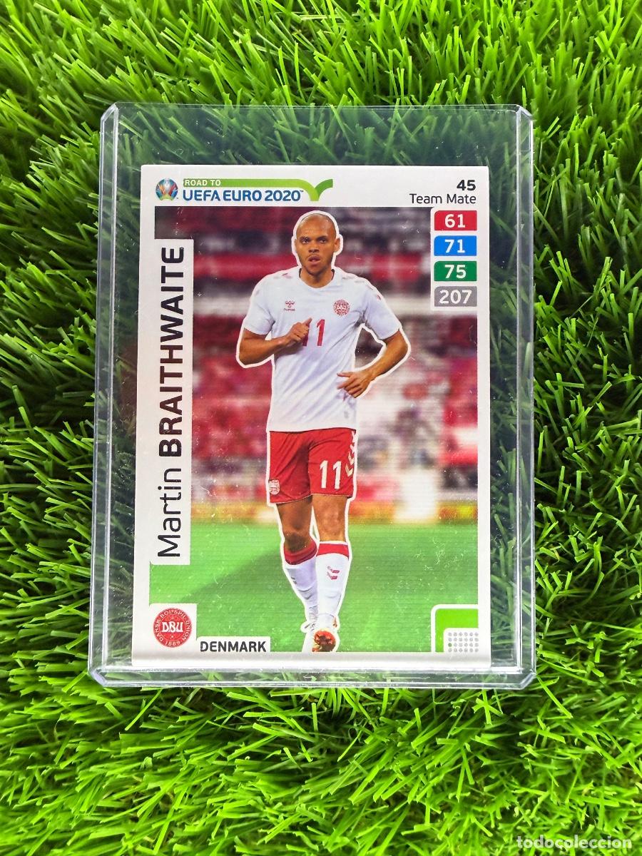 Cromos de f&uacute;tbol: N&ordm; 45 Martin Braithwaite Dinamarca Adrenalyn XL Road to Euro 2020