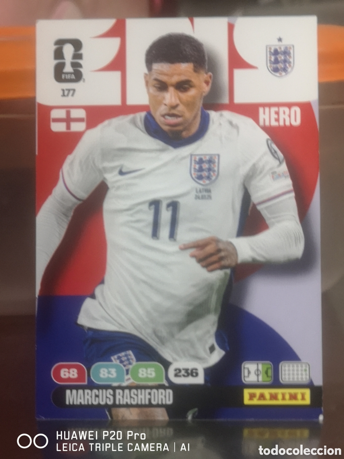 Cromos de f&uacute;tbol: 177 MARCUS RASHFORD ADRENALYN FIFA WORLD CUP 2026 INGLATERRA