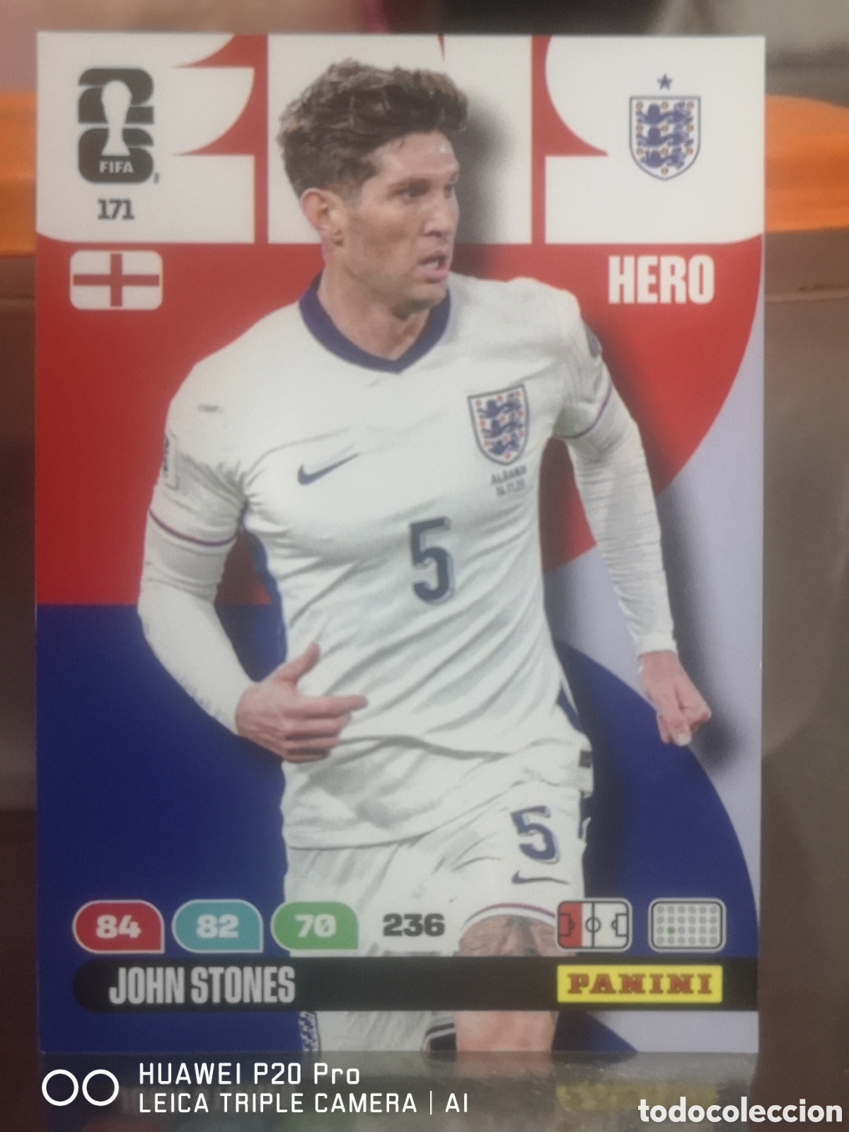 Cromos de f&uacute;tbol: 171 JOHN STONES ADRENALYN FIFA WORLD CUP 2026 INGLATERRA