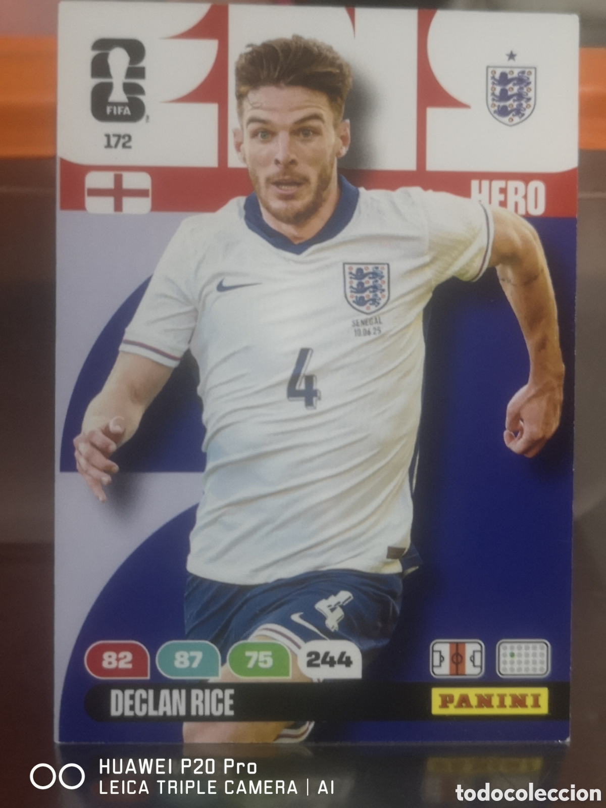 Cromos de f&uacute;tbol: 172 DECLAN RICE ADRENALYN FIFA WORLD CUP 2026 INGLATERRA