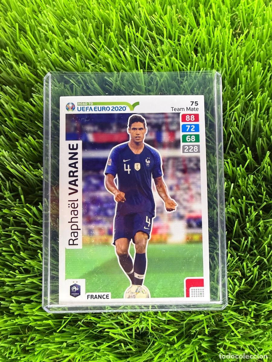 Cromos de f&uacute;tbol: N&ordm; 75 Rapha&euml;l Varane Francia Adrenalyn XL Road to Euro 2020