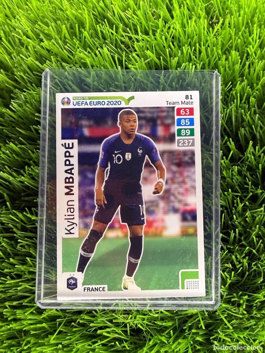 Cromos de f&uacute;tbol: N&ordm; 81 Kylian Mbapp&eacute; Francia Adrenalyn XL Road to Euro 2020