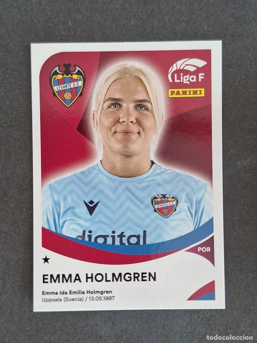 Cromos de f&uacute;tbol: L1 EMMA HOLMGREN LEVANTE U. D. 204 PANINI LIGA F 2024 2025 24 25 SIN PEGAR NUNCA PEGADO