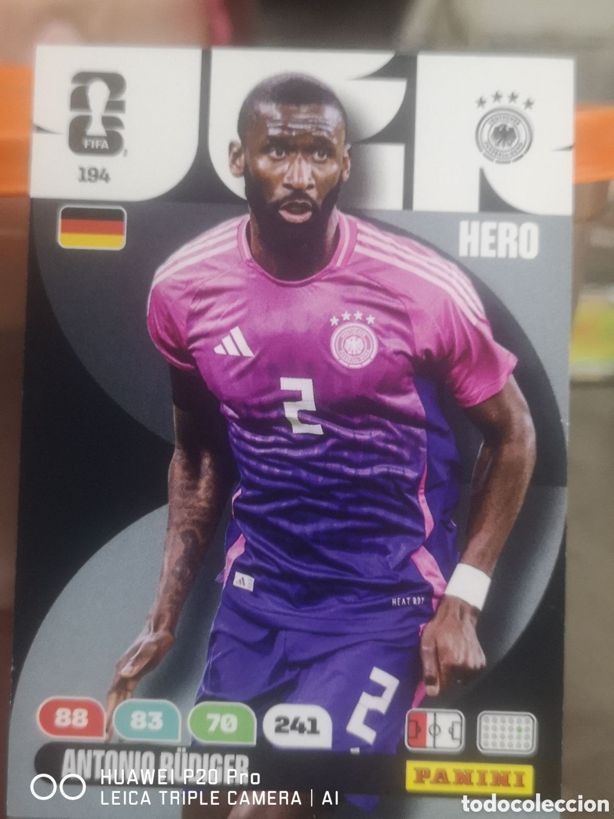 Cromos de f&uacute;tbol: 195 ANTONIO RUDIGER ADRENALYN FIFA WORLD CUP 2026 ALEMANIA