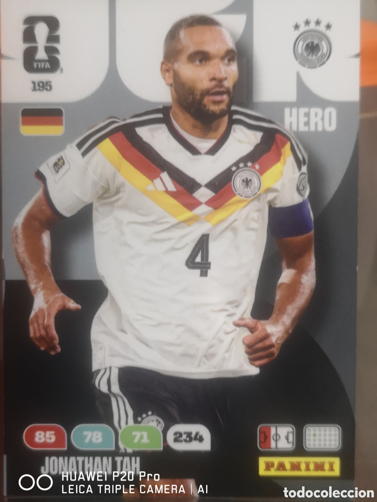Cromos de f&uacute;tbol: 196 JONATHAN TAH ADRENALYN FIFA WORLD CUP 2026 ALEMANIA