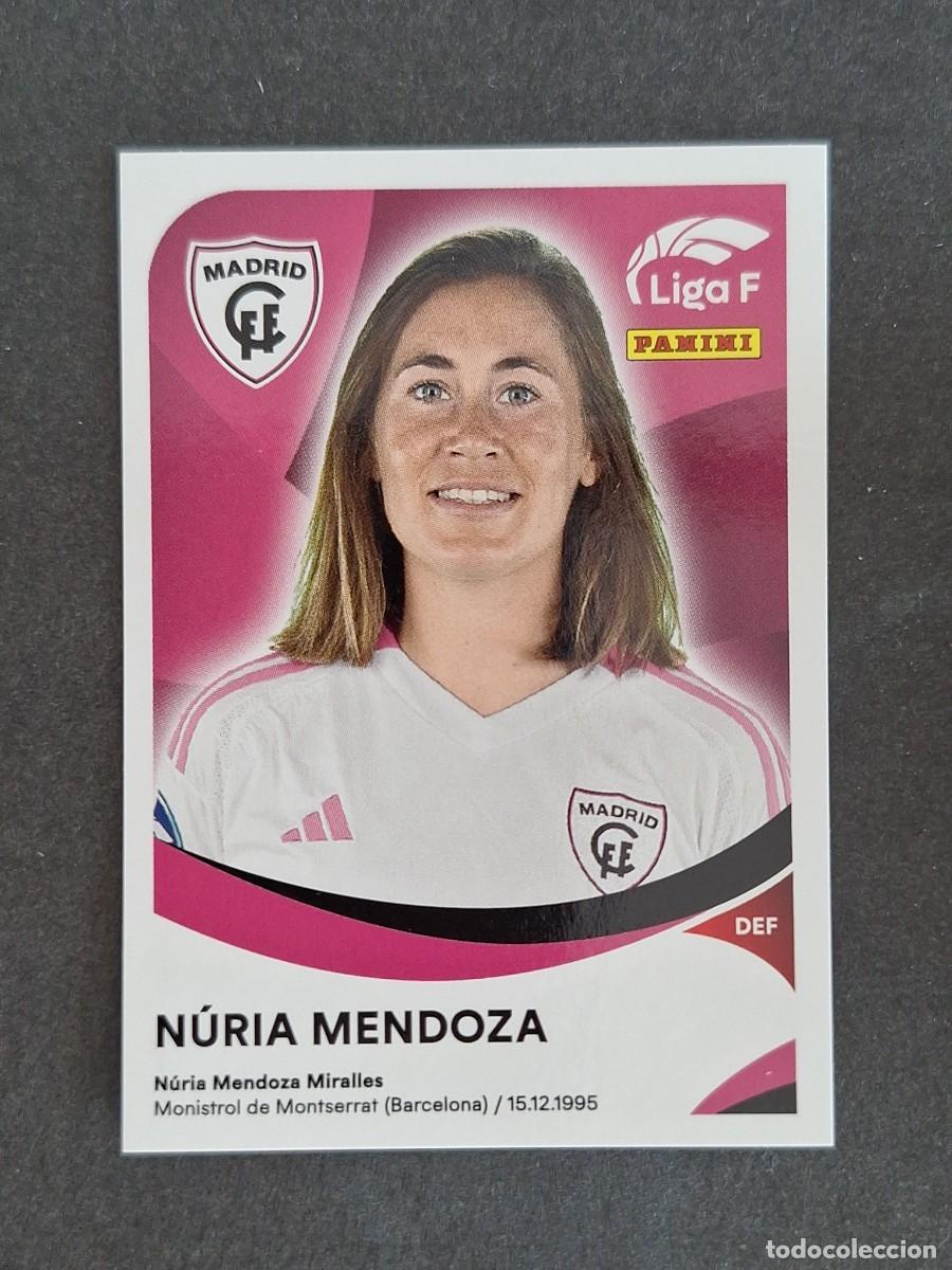 Cromos de f&uacute;tbol: L1 NURIA MENDOZA MADRID C. F. F. 229 PANINI LIGA F 2024 2025 24 25 SIN PEGAR NUNCA PEGADO