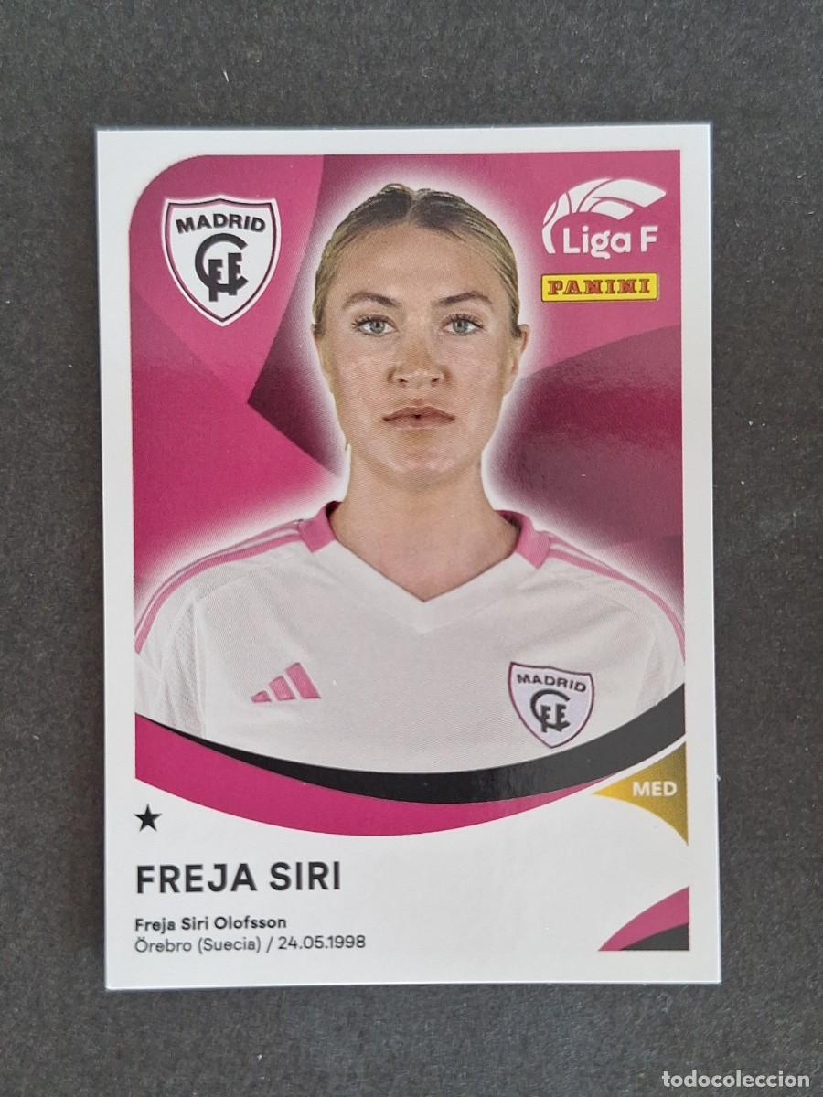 Cromos de f&uacute;tbol: L1 FREJA SIRI MADRID C. F. F. 232 PANINI LIGA F 2024 2025 24 25 SIN PEGAR NUNCA PEGADO