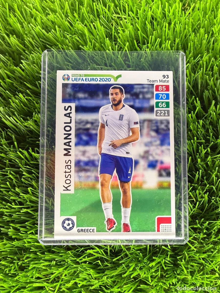 Cromos de f&uacute;tbol: N&ordm; 93 Kostas Manolas Grecia Adrenalyn XL Road to Euro 2020