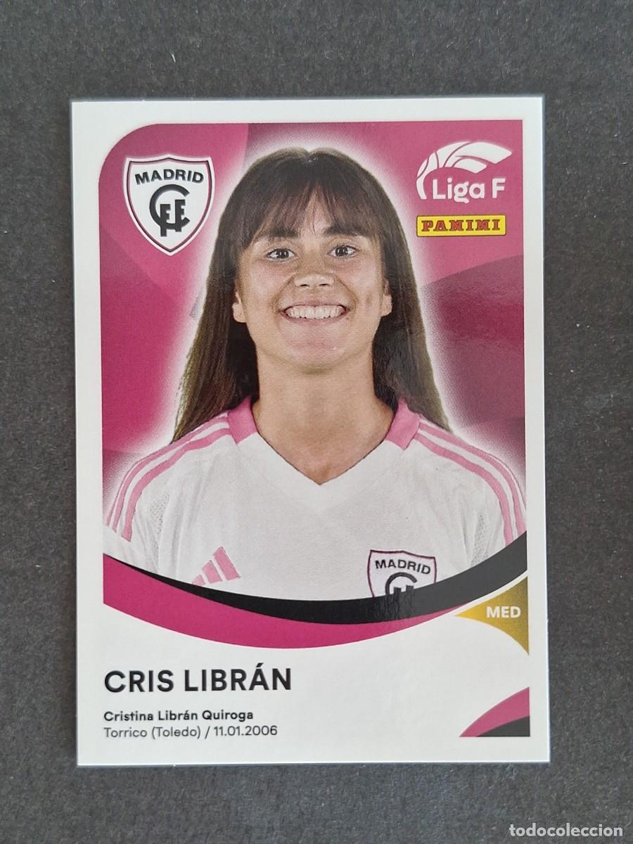 Cromos de f&uacute;tbol: L1 CRIS LIBRAN MADRID C. F. F. 234 PANINI LIGA F 2024 2025 24 25 SIN PEGAR NUNCA PEGADO