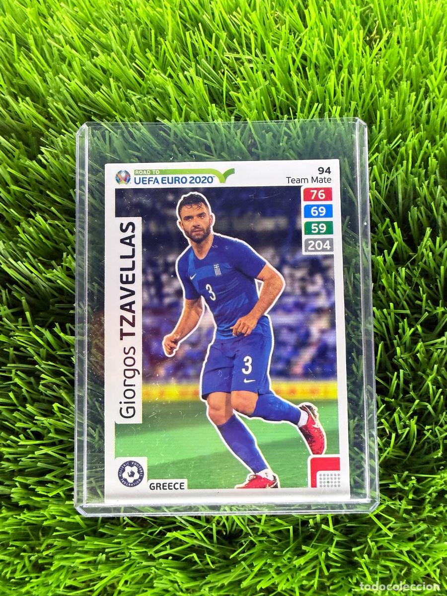 Cromos de f&uacute;tbol: N&ordm; 94 Giorgos Tzavellas Grecia Adrenalyn XL Road to Euro 2020