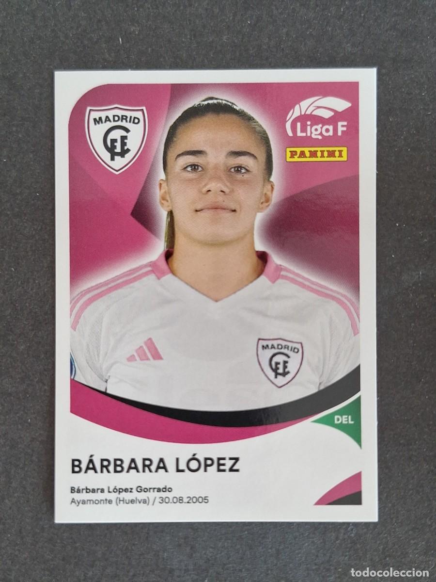 Cromos de f&uacute;tbol: L1 BARBARA LOPEZ MADRID C. F. F. 240A PANINI LIGA F 2024 2025 24 25 SIN PEGAR NUNCA PEGADO
