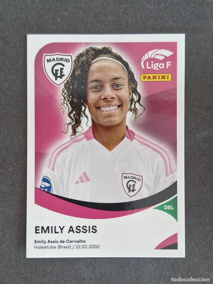 Cromos de f&uacute;tbol: L1 EMILY ASSIS MADRID C. F. F. 240B PANINI LIGA F 2024 2025 24 25 SIN PEGAR NUNCA PEGADO