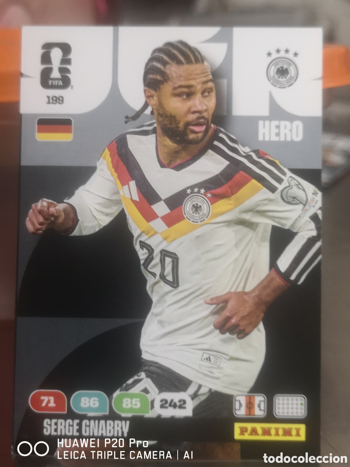 Cromos de f&uacute;tbol: 199 SERGE GNABRY ADRENALYN FIFA WORLD CUP 2026 ALEMANIA