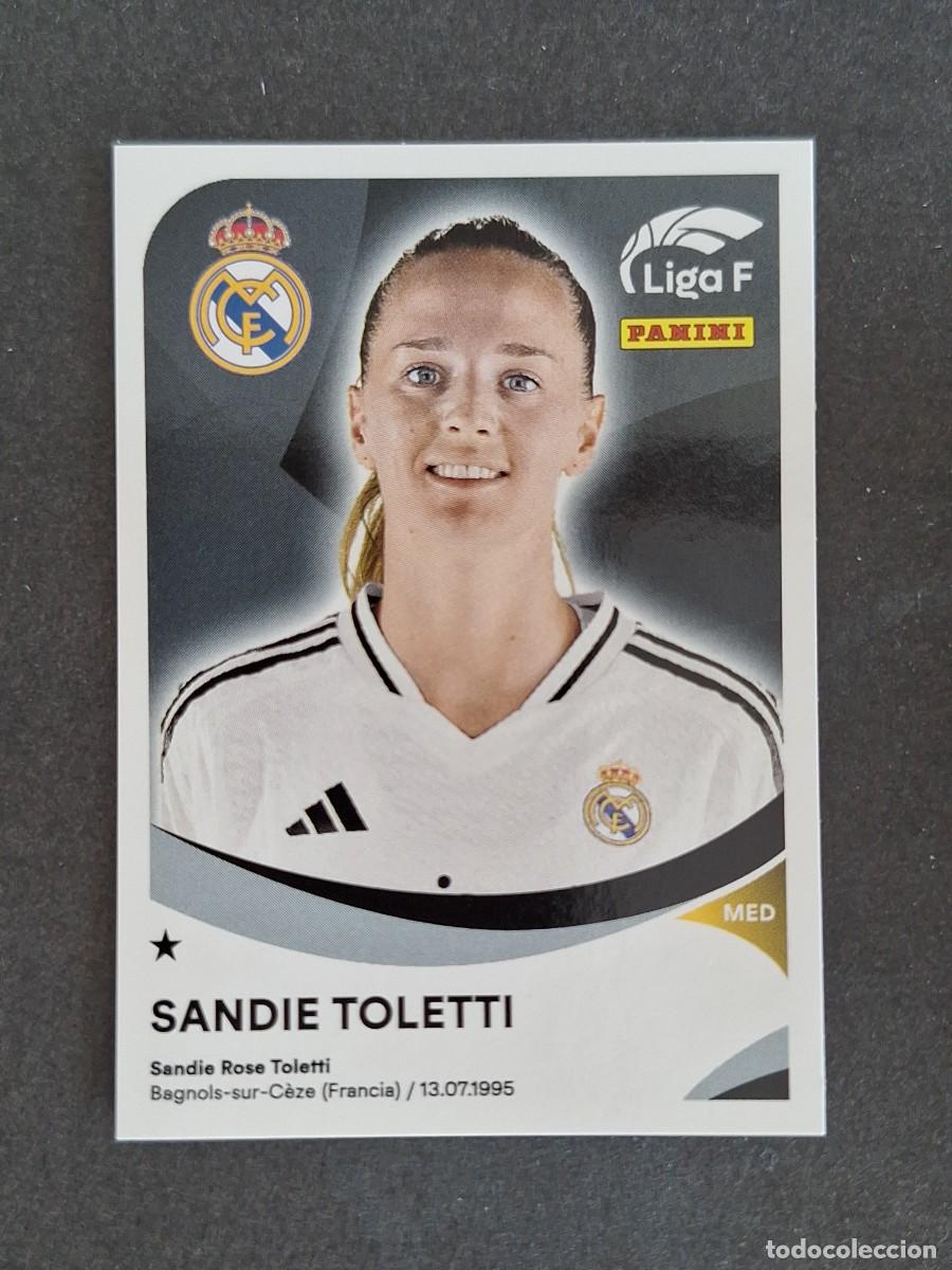 Cromos de f&uacute;tbol: L1 SANDIE TOLETTI REAL MADRID C. F. 254B PANINI LIGA F 2024 2025 24 25 SIN PEGAR NUNCA PEGADO
