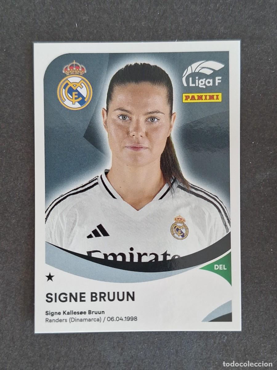 Cromos de f&uacute;tbol: L1 SIGNE BRUUN REAL MADRID C. F. 261 PANINI LIGA F 2024 2025 24 25 SIN PEGAR NUNCA PEGADO