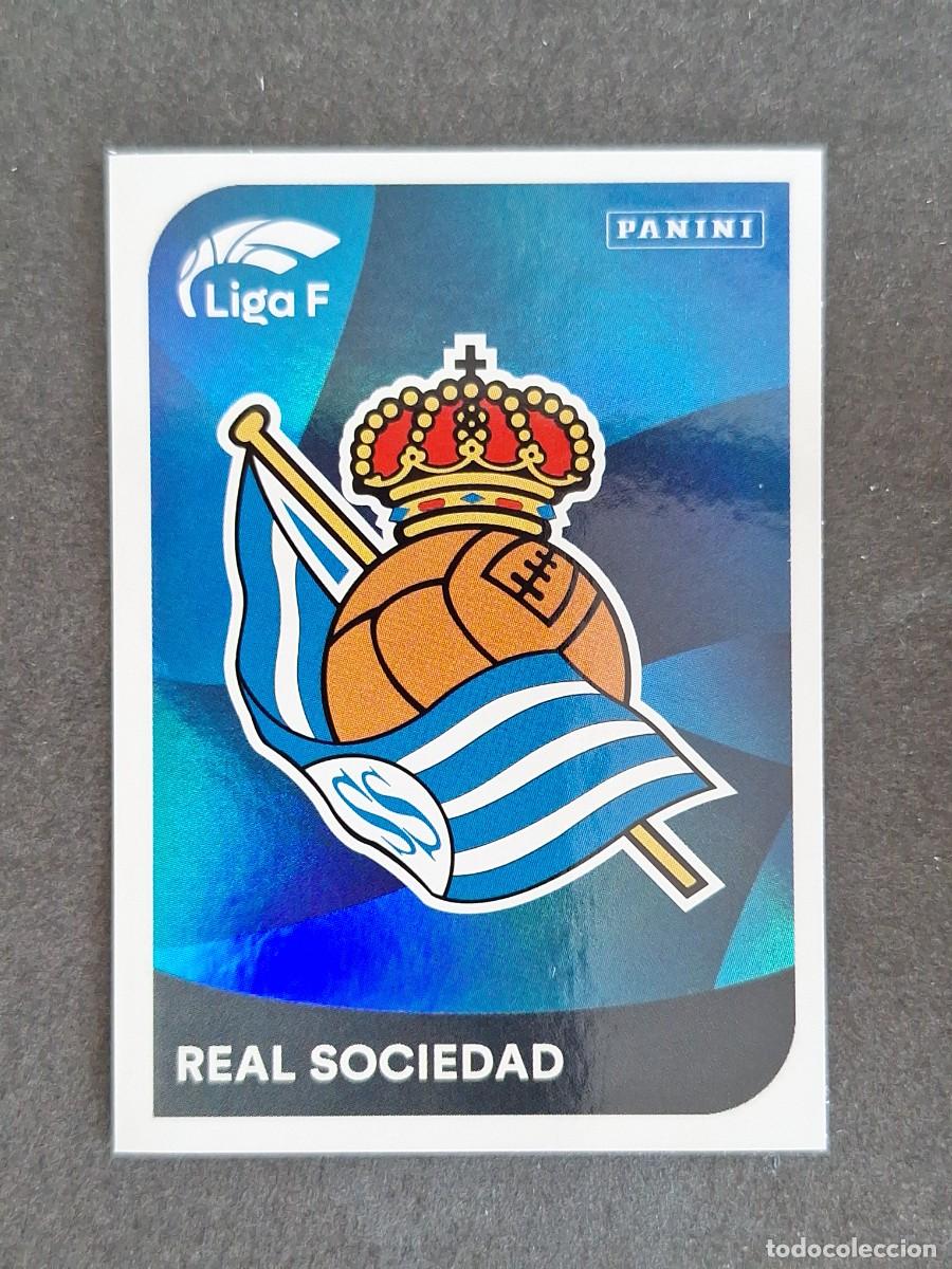 Cromos de f&uacute;tbol: L1 ESCUDO REAL SOCIEDAD 262 PANINI LIGA F 2024 2025 24 25 SIN PEGAR NUNCA PEGADO