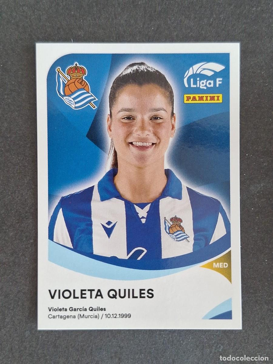 Cromos de f&uacute;tbol: L1 VIOLETA QUILES REAL SOCIEDAD 271A PANINI LIGA F 2024 2025 24 25 SIN PEGAR NUNCA PEGADO