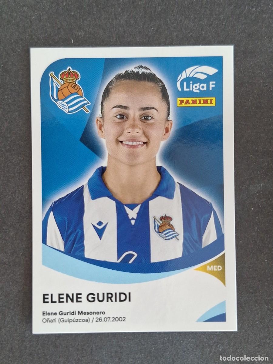 Cromos de f&uacute;tbol: L1 ELENE GURIDI REAL SOCIEDAD 272 PANINI LIGA F 2024 2025 24 25 SIN PEGAR NUNCA PEGADO