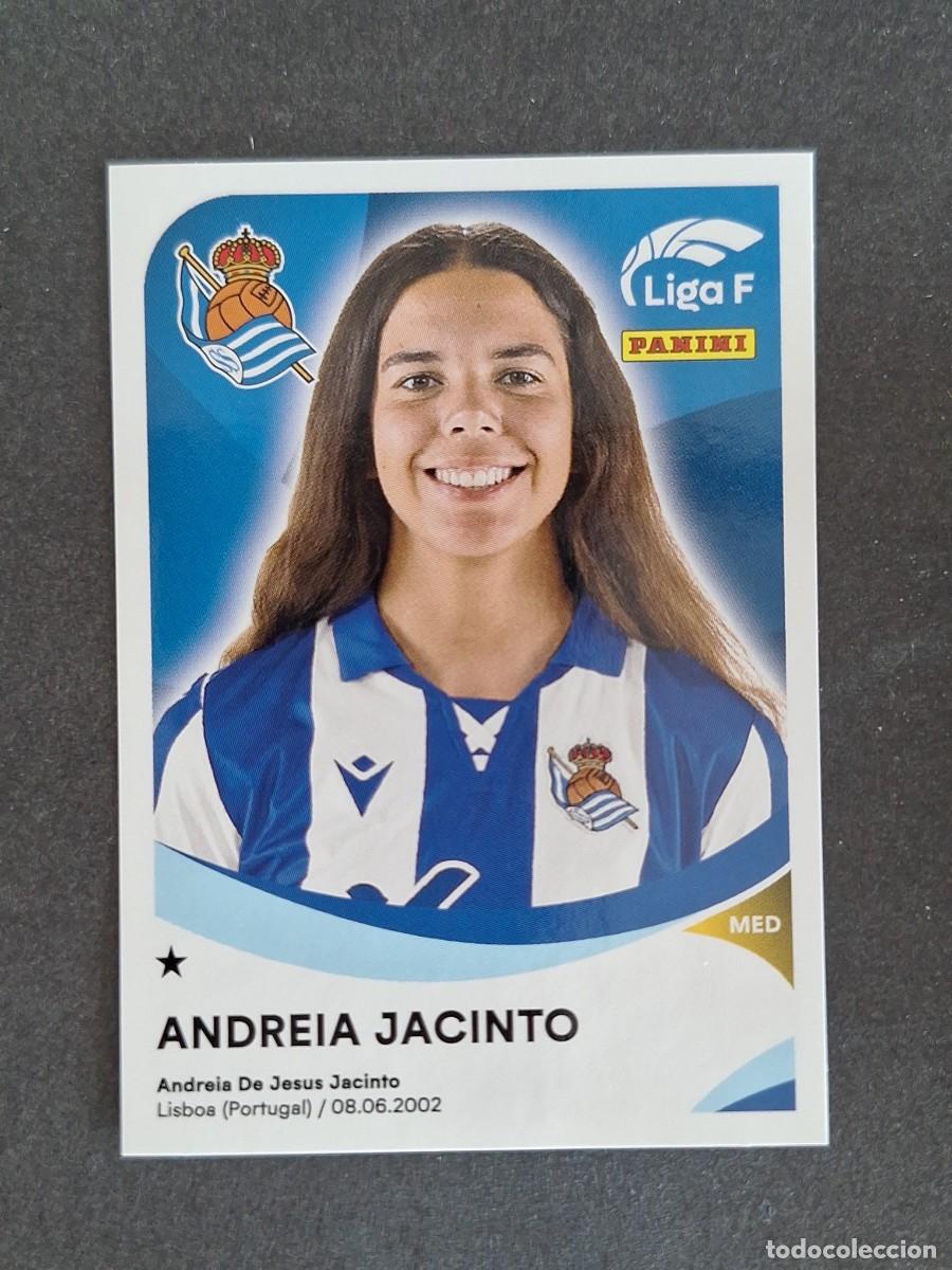 Cromos de f&uacute;tbol: L1 ANDREIA JACINTO REAL SOCIEDAD 274 PANINI LIGA F 2024 2025 24 25 SIN PEGAR NUNCA PEGADO