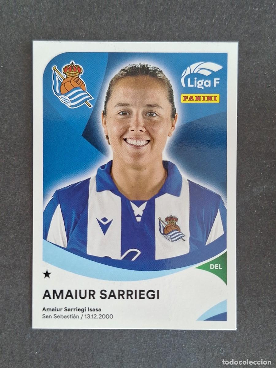 Cromos de f&uacute;tbol: L1 AMAIUR SARRIEGI REAL SOCIEDAD 277 PANINI LIGA F 2024 2025 24 25 SIN PEGAR NUNCA PEGADO