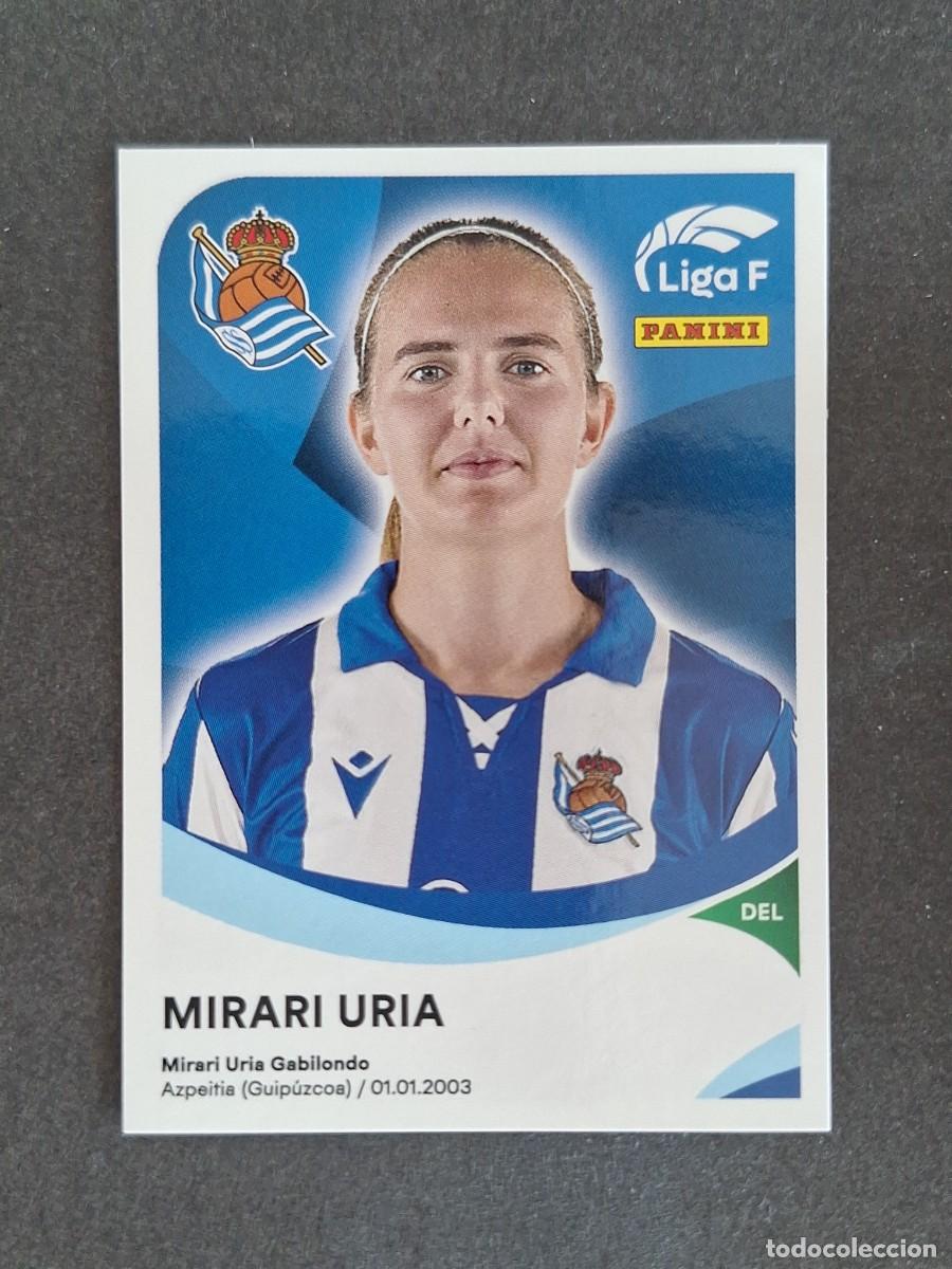 Cromos de f&uacute;tbol: L1 MIRARI URIA REAL SOCIEDAD 278A PANINI LIGA F 2024 2025 24 25 SIN PEGAR NUNCA PEGADO
