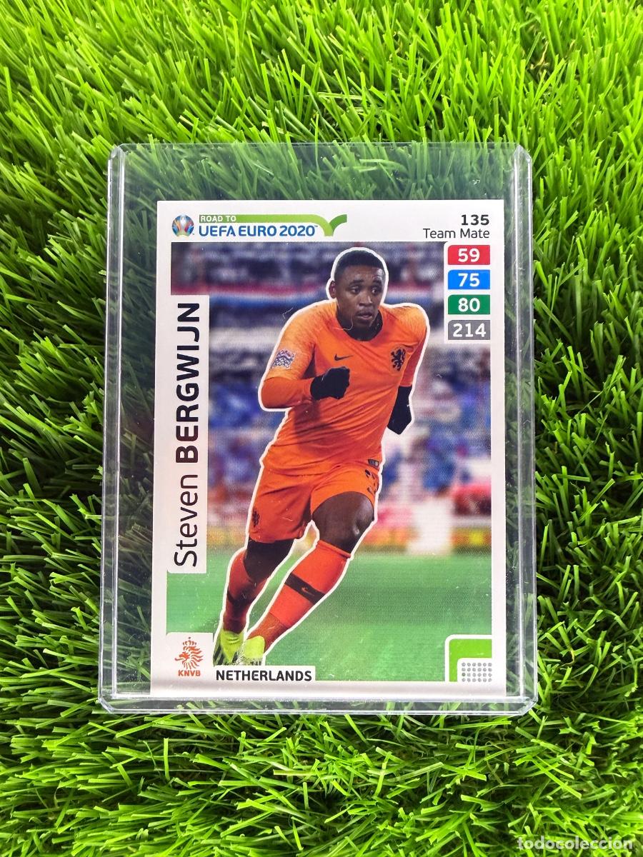 Cromos de f&uacute;tbol: N&ordm; 135 Steven Bergwijn Pa&iacute;ses Bajos Adrenalyn XL Road to Euro 2020