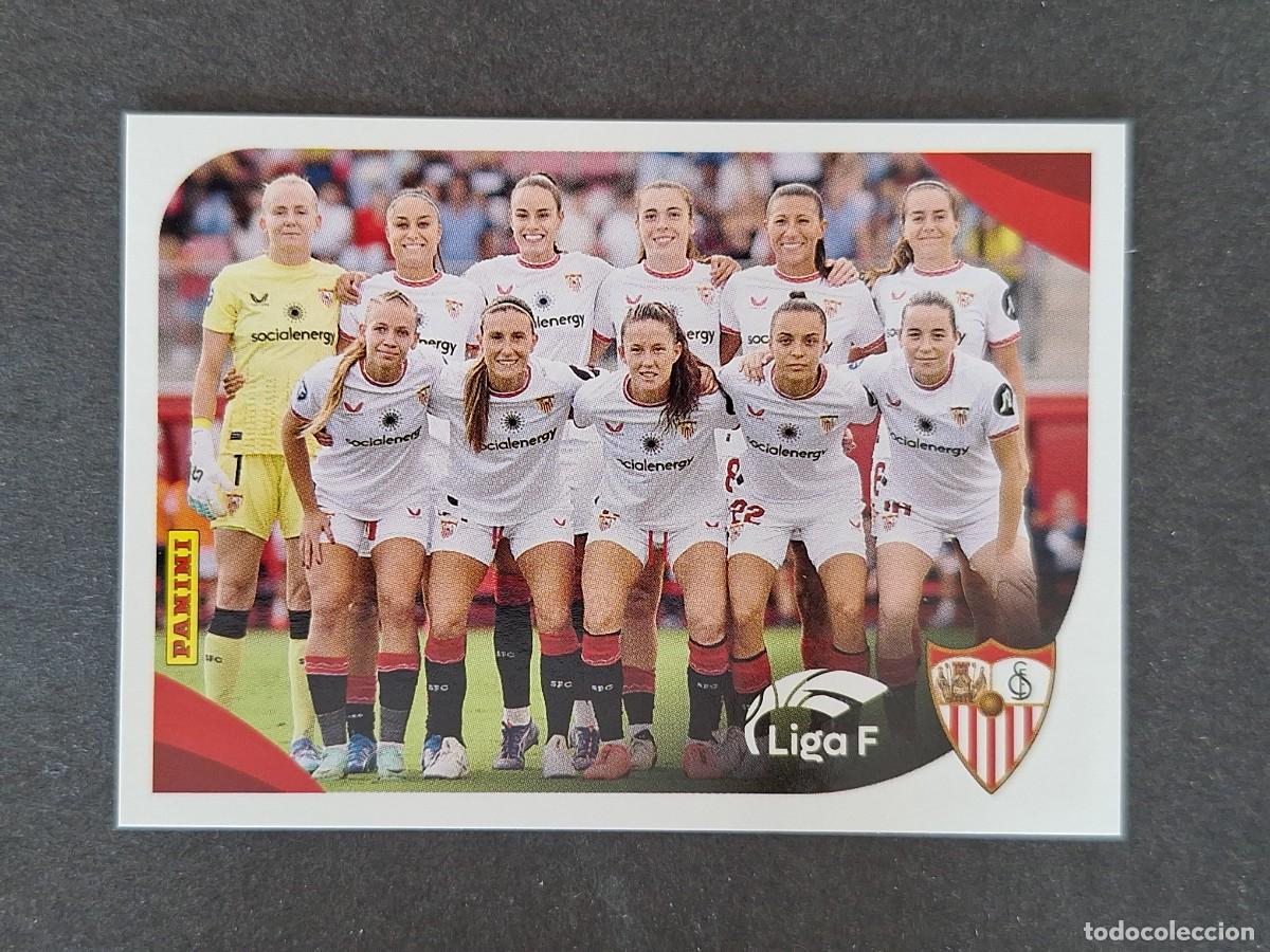 Cromos de f&uacute;tbol: L1 EQUIPO SEVILLA F. C. 283 PANINI LIGA F 2024 2025 24 25 SIN PEGAR NUNCA PEGADO