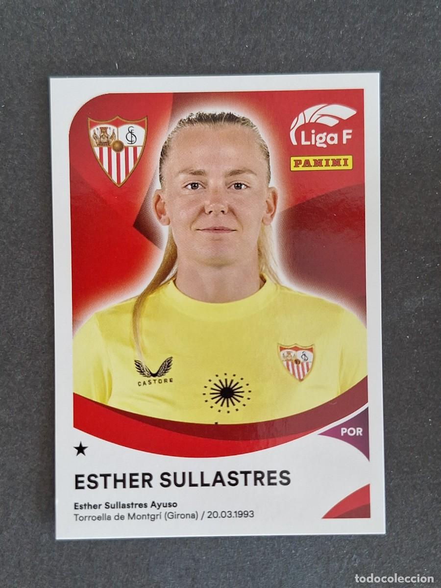 Cromos de f&uacute;tbol: L1 ESTHER SULLASTRES SEVILLA F. C. 284 PANINI LIGA F 2024 2025 24 25 SIN PEGAR NUNCA PEGADO