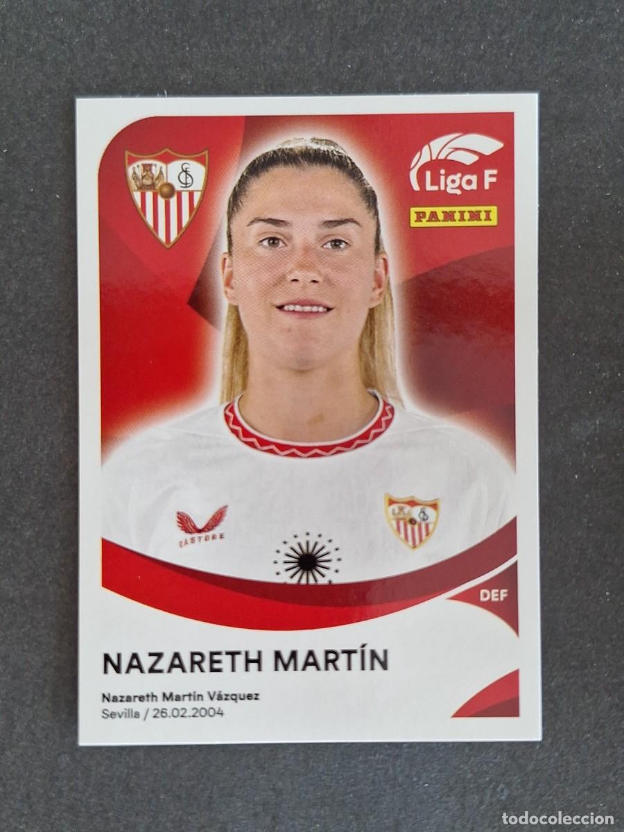 Cromos de f&uacute;tbol: L1 NAZARETH MARTIN SEVILLA F. C. 287 PANINI LIGA F 2024 2025 24 25 SIN PEGAR NUNCA PEGADO
