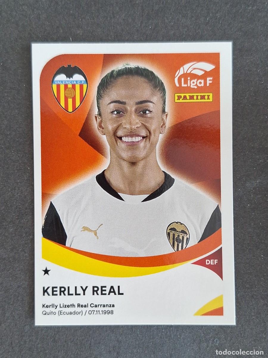 Cromos de f&uacute;tbol: L1 KERLLY REAL VALENCIA C. F. FEMENINO 306 PANINI LIGA F 2024 2025 24 25 SIN PEGAR NUNCA PEGADO