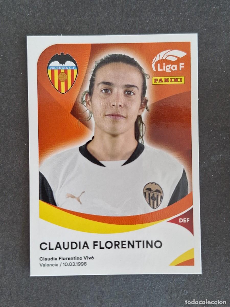 Cromos de f&uacute;tbol: L1 CLAUDIA FLORENTINO VALENCIA C. F. FEMENINO 308 PANINI LIGA F 2024 2025 24 25 SIN PEGAR