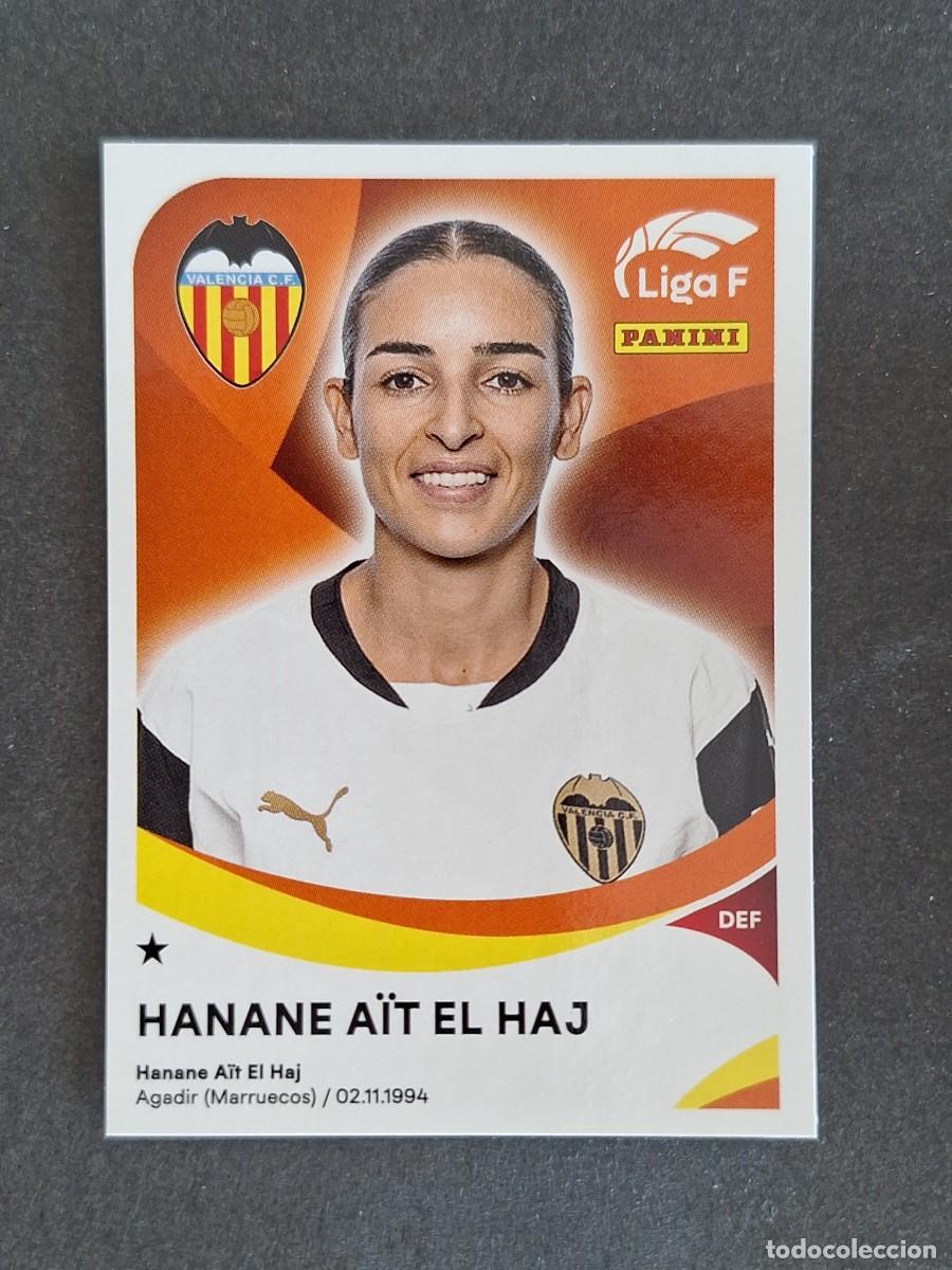 Cromos de f&uacute;tbol: L1 HANANE A&Iuml;T EL HAJ VALENCIA C. F. FEMENINO 310B PANINI LIGA F 2024 2025 24 25 SIN PEGAR