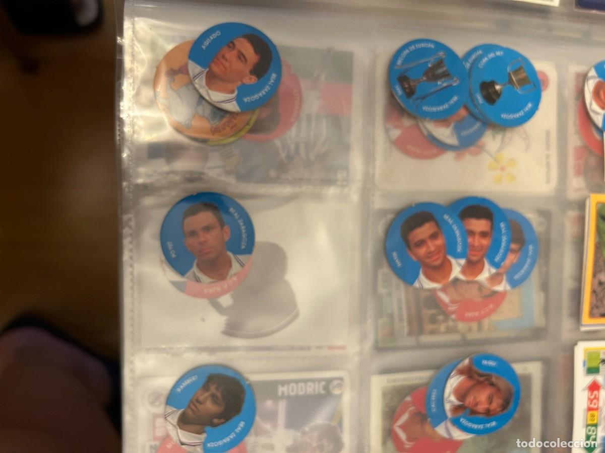 Cromos de f&uacute;tbol: TAZOS REAL ZARAGOZA NAYIM MORIENTES Y OTROS 14 DIFERENTES SE VENDEN SUELTOS