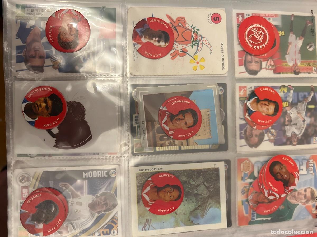 Cromos de f&uacute;tbol: TAZOS AJAX DE AMSTERDAN 12 DIFERENTES OVERMANS VAN GAAL REIZIGER SE VENDEN SUELTOS
