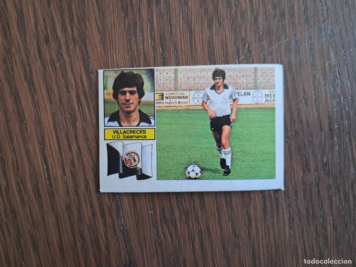 Cromos de f&uacute;tbol: cromo de futbol, ediciones Este, liga 82-83, Villacreces, U.D. Salamanca, sin pegar.