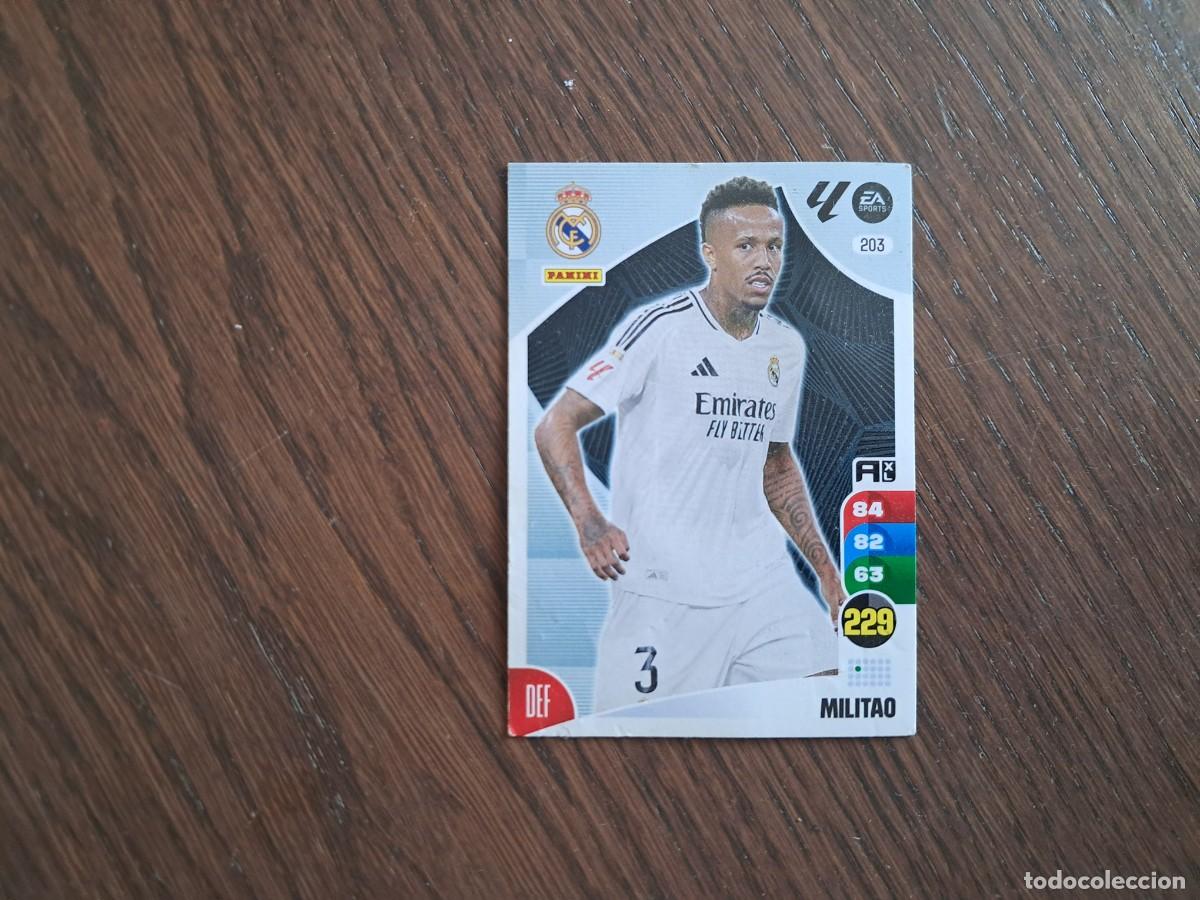 Cromos de f&uacute;tbol: 203 MILITAO DEL REAL MADRID 2024 2025 ADRENALYN XL 24 25 PANINI