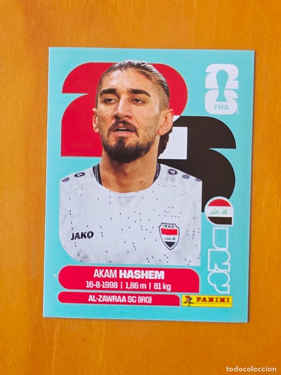 Cromos de f&uacute;tbol: IRQ 5 Akam Hashem, Iraq Irak, Panini FIFA World Cup Mundial 2026 Sticker