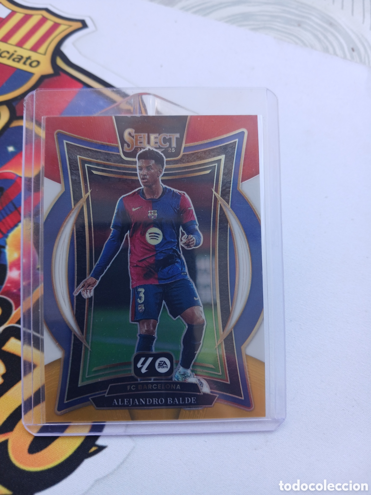 Figurine di Calcio: Alejandro Balde panini select la liga 24 prizm terrace team color