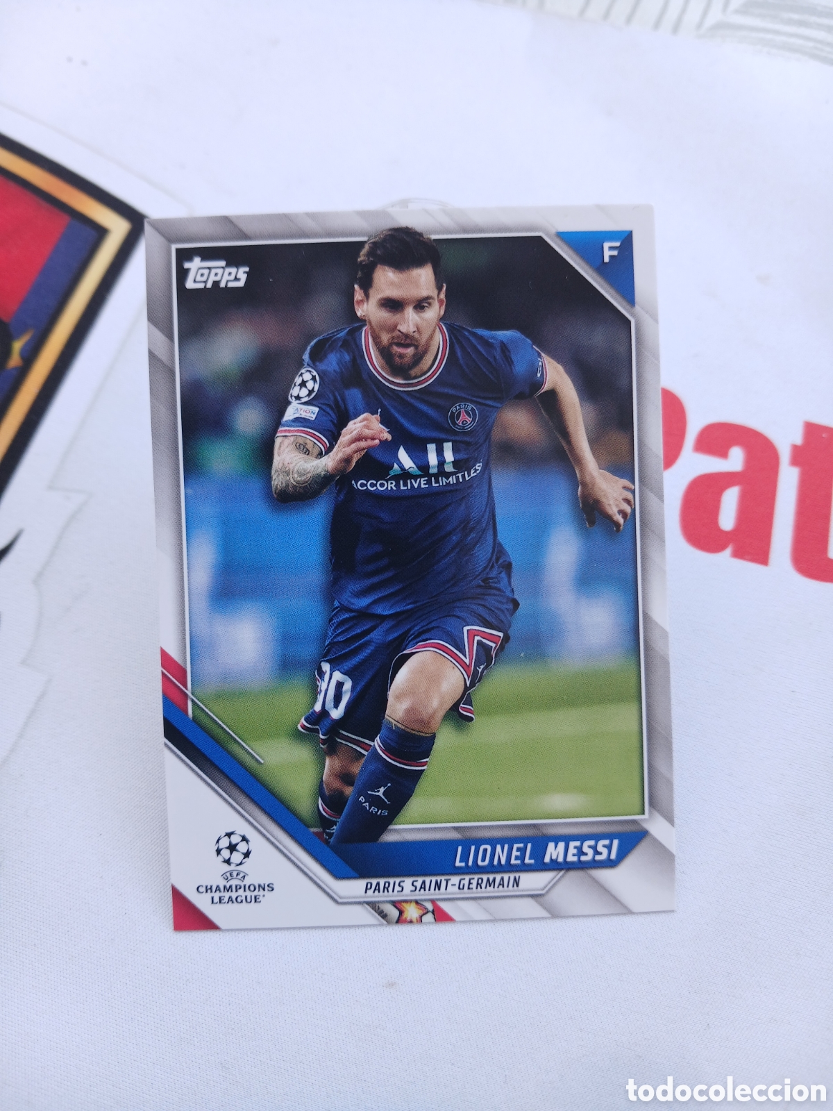 Figurine di Calcio: Messi topps psg 22 Par&iacute;s carta futbol