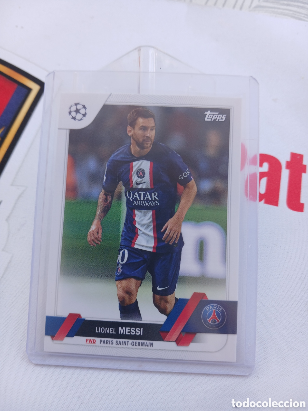 Cromos de Futebol: Messi psg topps team Par&iacute;s #1