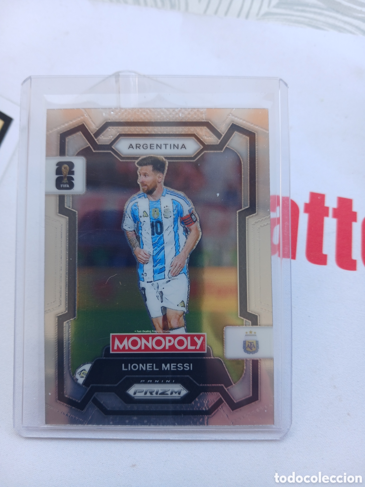 Cromos de Futebol: Messi panini prizm monopoly 26 Argentina